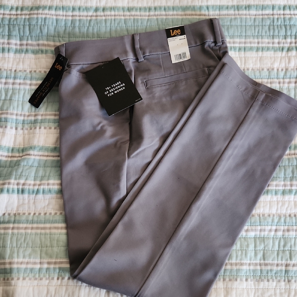 Lee Men's Stylish Gray Khakis